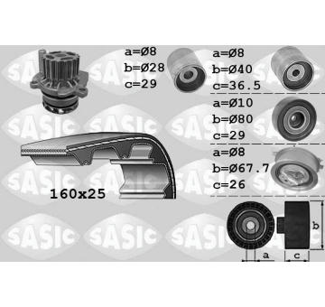 Vodní pumpa + sada ozubeného řemene SASIC 3906069