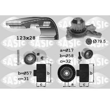 Vodní pumpa + sada ozubeného řemene SASIC 3906075