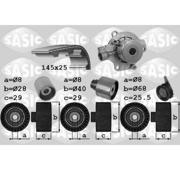 Vodní pumpa + sada ozubeného řemene SASIC 3906102