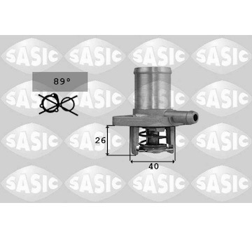 Termostat, chladivo SASIC 4000357