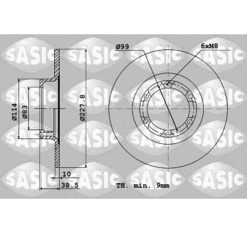 Brzdový kotouč SASIC 4004240J