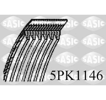ozubený klínový řemen SASIC 5PK1146