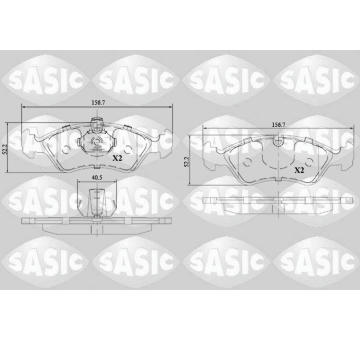Sada brzdových destiček, kotoučová brzda SASIC 6216142