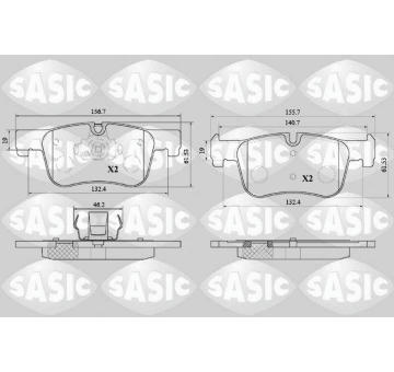 Sada brzdových platničiek kotúčovej brzdy SASIC 6216200