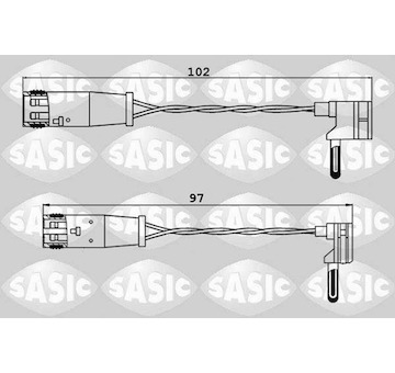 Vystrazny kontakt, opotrebeni oblozeni SASIC 6236033