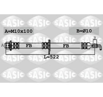 Brzdová hadice SASIC 6600036