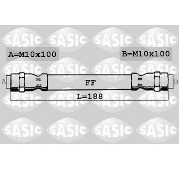 Brzdová hadice SASIC 6604002