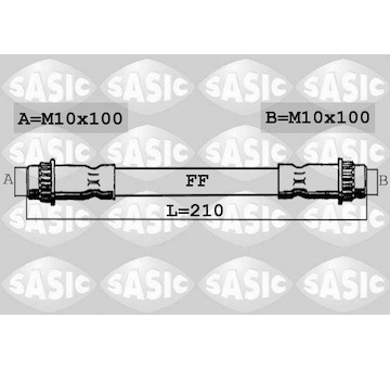 Brzdová hadice SASIC 6604040