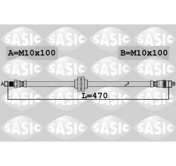 Brzdová hadice SASIC 6604042