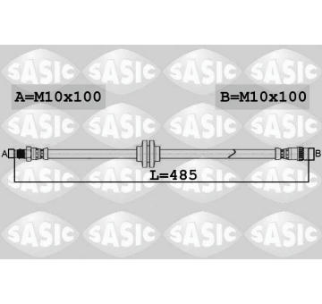 Brzdová hadice SASIC 6604043