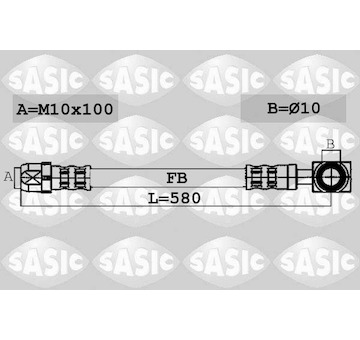 Brzdová hadice SASIC 6606021