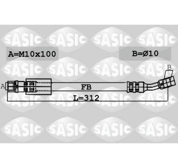 Brzdová hadice SASIC 6606047