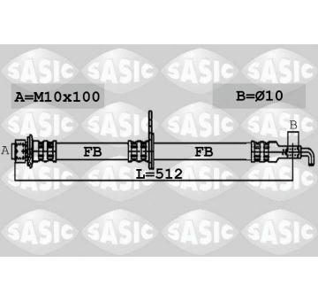 Brzdová hadice SASIC 6606052