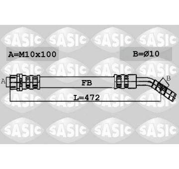 Brzdová hadice SASIC 6606081