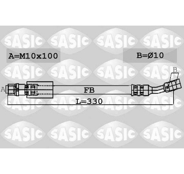Brzdová hadice SASIC 6606084