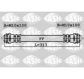 Brzdová hadice SASIC 6606086