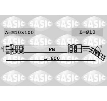 Brzdová hadice SASIC 6606094