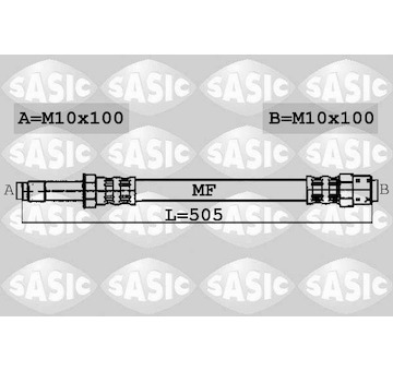 Brzdová hadice SASIC 6606111