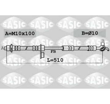 Brzdová hadice SASIC 6606142