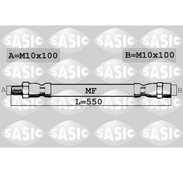 Brzdová hadice SASIC 6606147