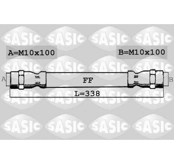 Brzdová hadice SASIC 6606149
