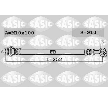 Brzdová hadice SASIC 6606151