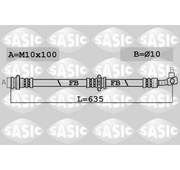 Brzdová hadice SASIC 6606154