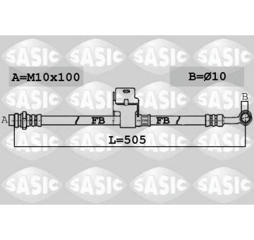 Brzdová hadice SASIC 6606165