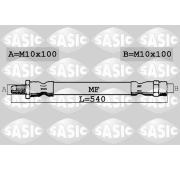 Brzdová hadice SASIC 6606183