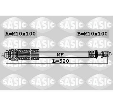 Brzdová hadice SASIC 6606188