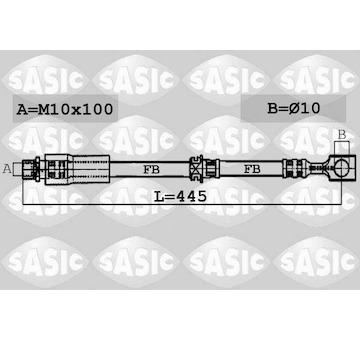 Brzdová hadice SASIC 6606193