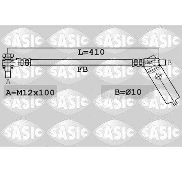 Brzdová hadice SASIC 6606198