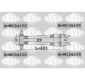 Brzdová hadice SASIC 6606199