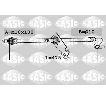 Brzdová hadice SASIC 6606207