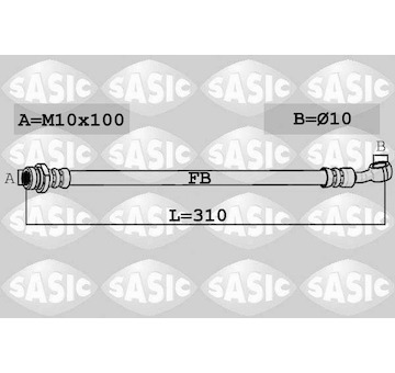 Brzdová hadice SASIC 6606212
