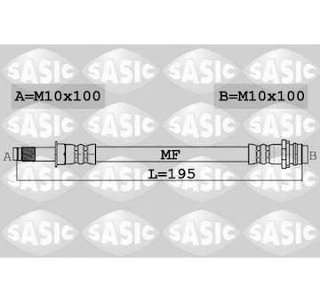 Brzdová hadice SASIC 6606229