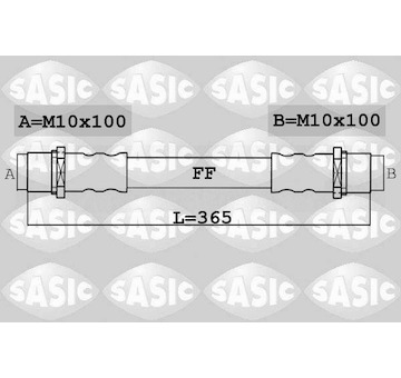 Brzdová hadice SASIC 6606242