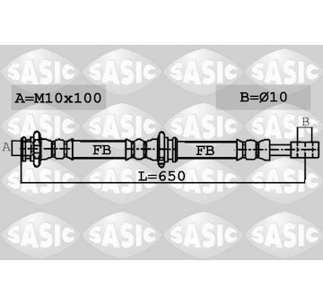 Brzdová hadice SASIC 6606253