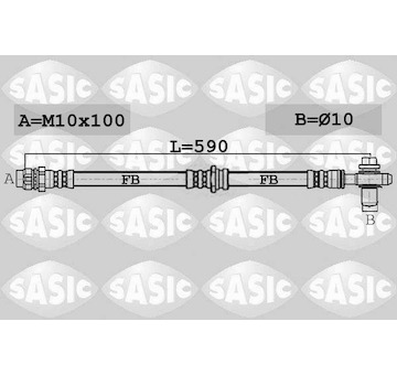 Brzdová hadice SASIC 6606254