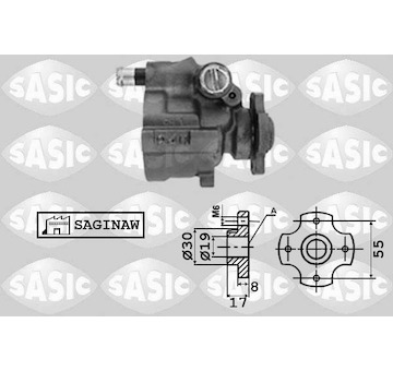 Hydraulické čerpadlo, řízení SASIC 7070033