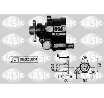 Hydraulické čerpadlo, řízení SASIC 7074001