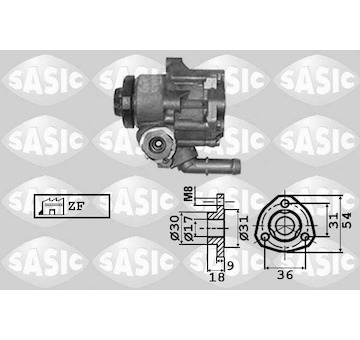 Hydraulické čerpadlo, řízení SASIC 7076024