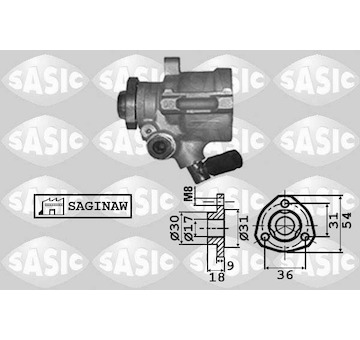 Hydraulické čerpadlo, řízení SASIC 7076039