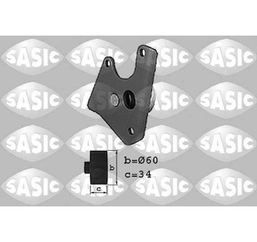 Vratna/vodici kladka, ozubeny remen SASIC 8300130