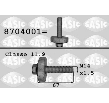 Šroub řemenice SASIC 8704001