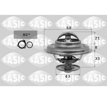 Termostat, chladivo SASIC 9000036