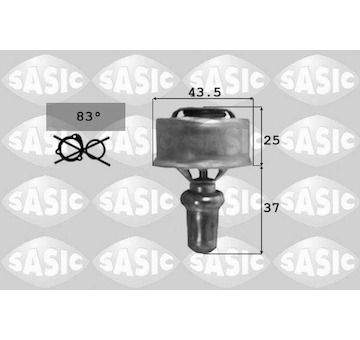 Termostat, chladivo SASIC 9000314