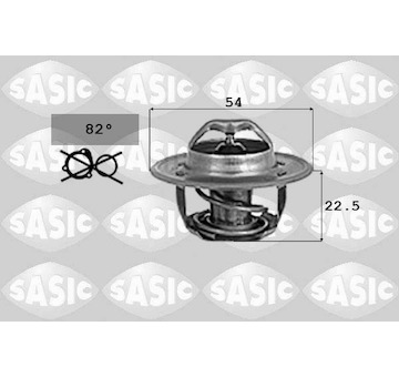 Termostat, chladivo SASIC 9000726