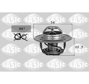 Termostat, chladivo SASIC 9000727