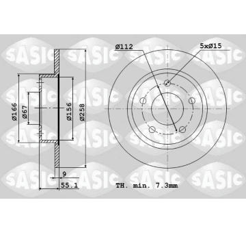 Brzdový kotouč SASIC 9004342J